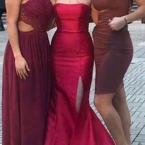 sherri hill strapless long dress 51671